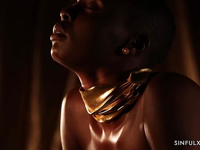 Erotic interracial sex with shaved head African black babe Zaawaadi