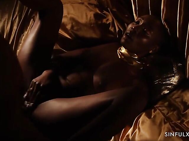 Erotic interracial sex with shaved head African black babe Zaawaadi