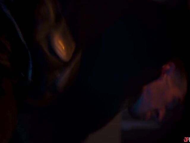 Pink-haired ebony Kiki Minaj anal drilled by a big white dick in the space