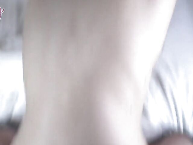 Cute teen Claire Roos gets screwed POV style in her bed