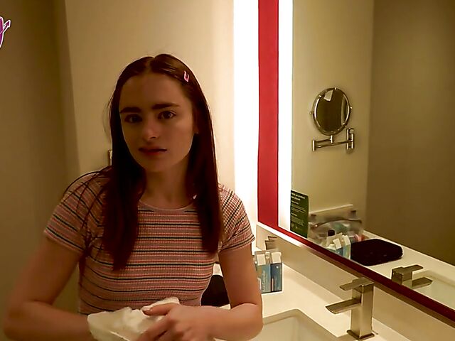 Reese Robbins - Small tits teen POV with her stepdaddy