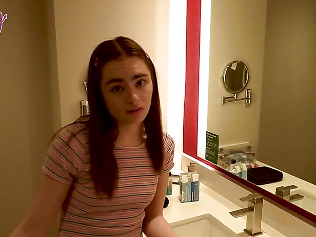 Reese Robbins - Small tits teen POV with her stepdaddy