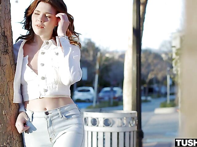 Alex Kane - Pale anal loving babe with a jewel butt plug