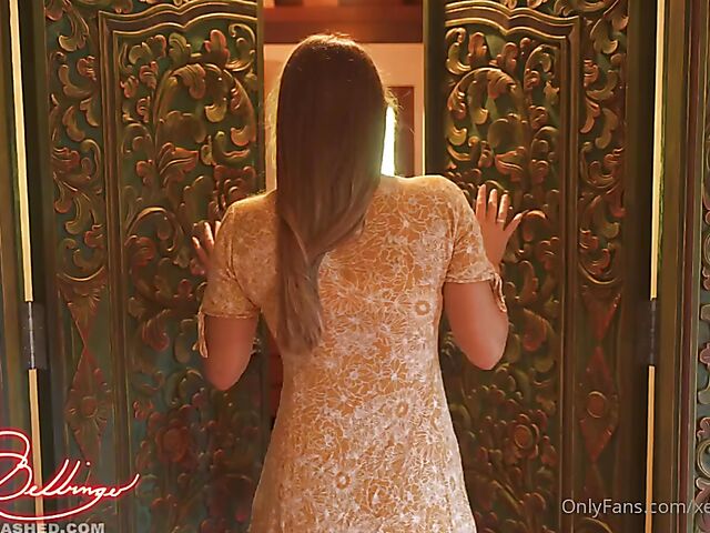 Xev Bellringer - MILF with glasses masturbation orgasm while home alone