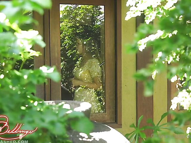 Xev Bellringer - MILF with glasses masturbation orgasm while home alone