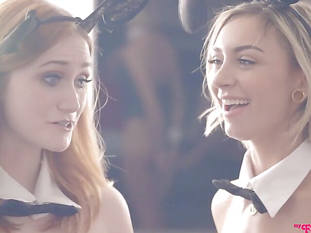 3 girls 1 guy teen foursome with Chloe Temple, Madison Summers and Scarlet Skies