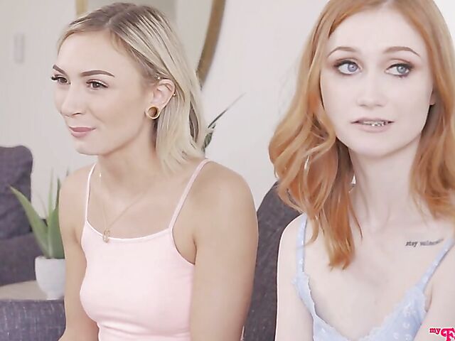 3 girls 1 guy teen foursome with Chloe Temple, Madison Summers and Scarlet Skies