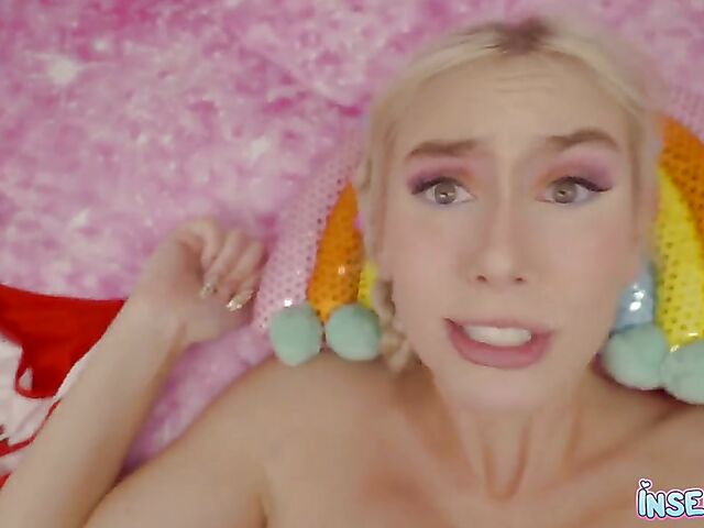 Kay Lovely - Blonde cheerleader POV fucking while on the phone