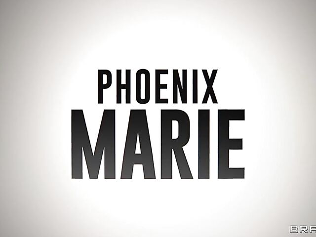 MILF Phoenix Marie anal fucked through a latex sheet