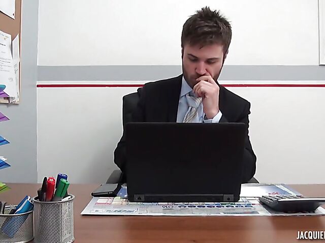 Sex at work with hot French secretary Sophia