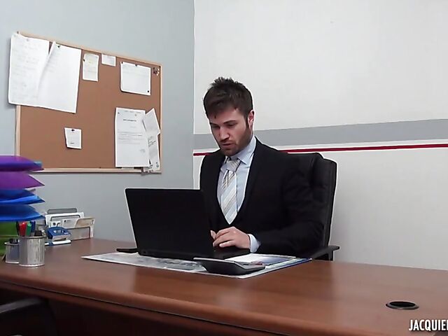 Sex at work with hot French secretary Sophia