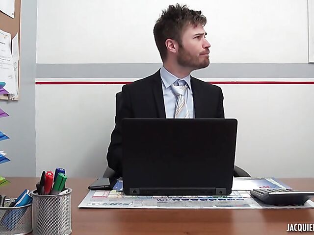 Sex at work with hot French secretary Sophia