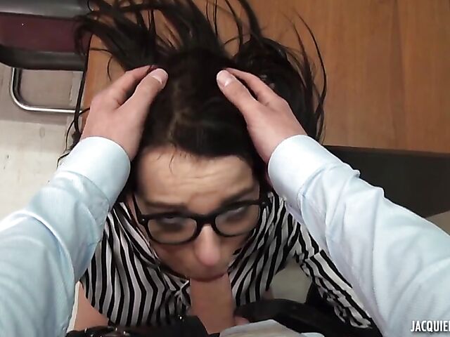 Sex at work with hot French secretary Sophia