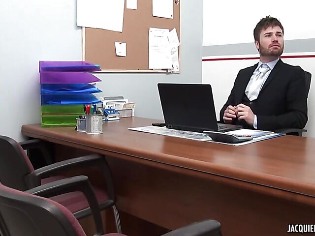 Sex at work with hot French secretary Sophia