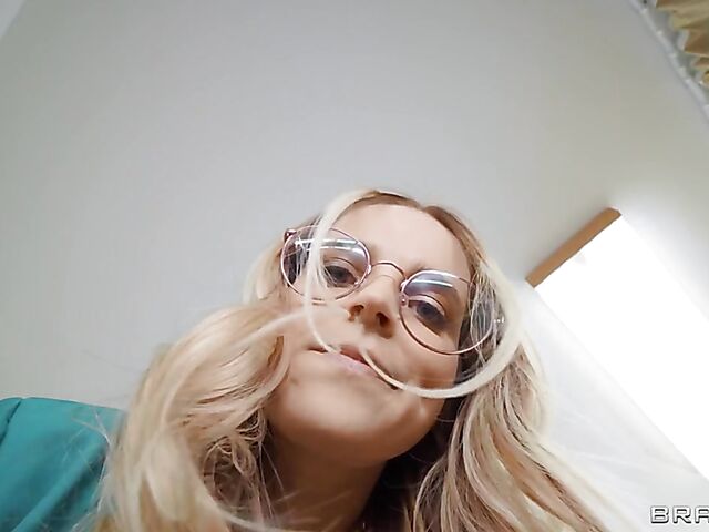 Anal fuck in black latex skirt with MILF dentist Pristine Edge