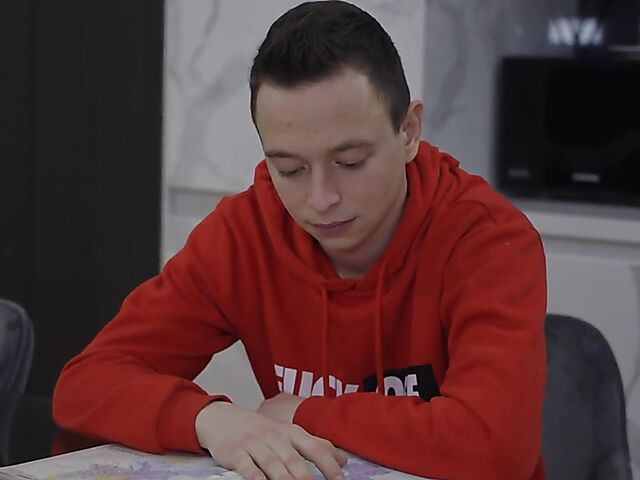 Mature young guy porn with 51-year-old tutor Arwen seducing her student Nikki Nuttz into fucking her sexy old pussy