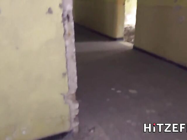 Blue-eyed blonde slut Arteya shows her goods in public and gets nailed in POV