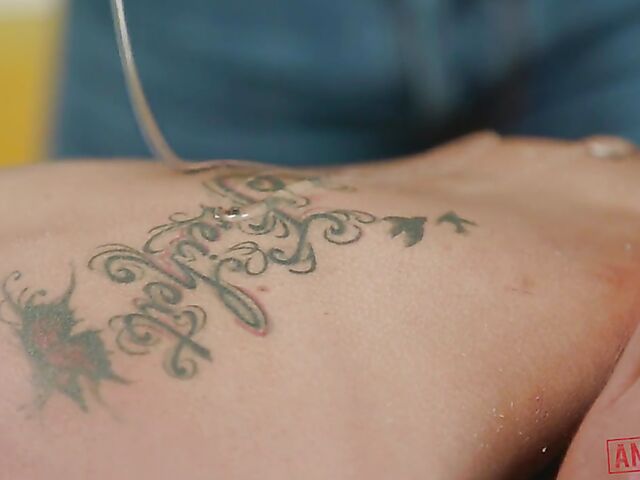 Slim Veronica Leal gets ass fucked on the massage table