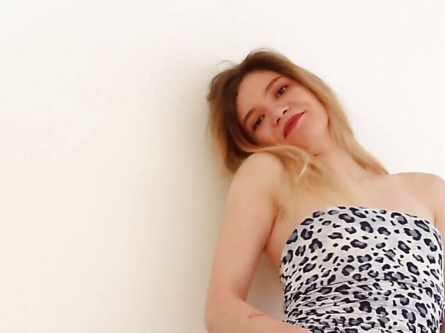 Mini dress and sexy panties on small tits solo girl Carrie Kind