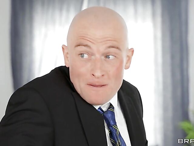 Elegant slim blonde Emma Hix fucks real estate agent Zac Wild secretly