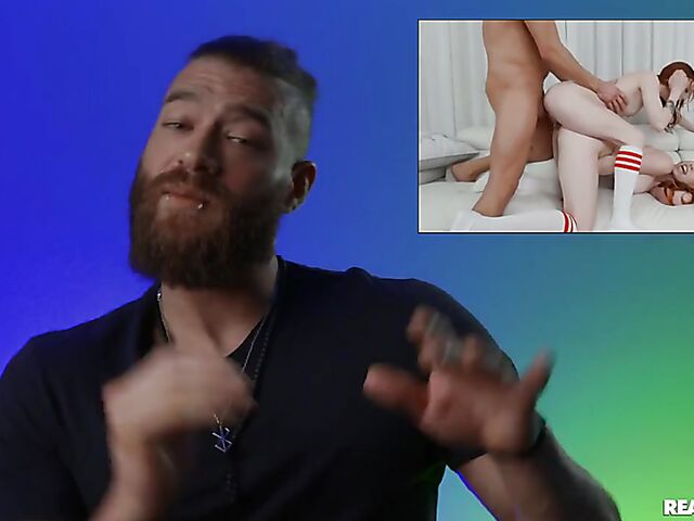 Pale redhead threesome with Madi Collins and Nala Brooks