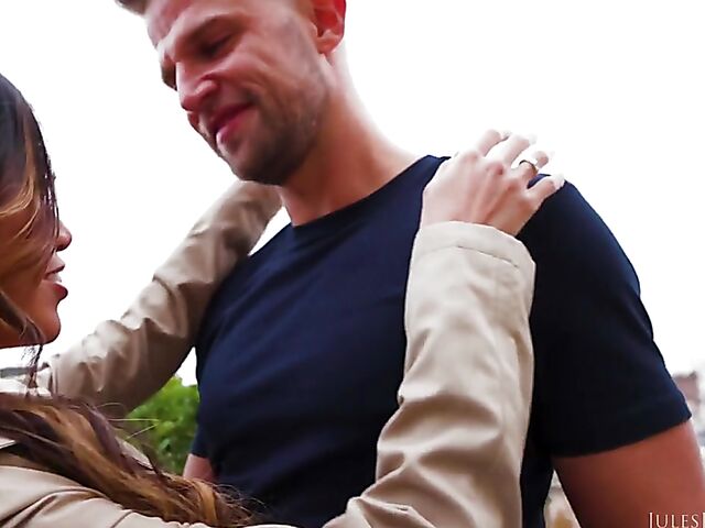 White on asian lingerie anal in Paris with lovely Vina Sky