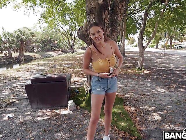 Van fuck adventure of big natural boobs girl JC Wilds