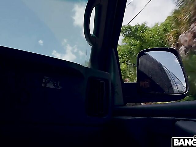 Van fuck adventure of big natural boobs girl JC Wilds