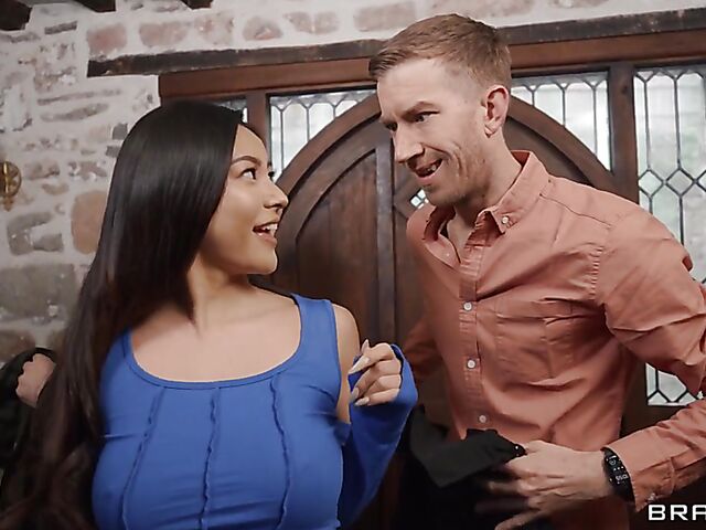 Rae Lil Black & Danny D - Secret fuck with a busty asian big cock lover