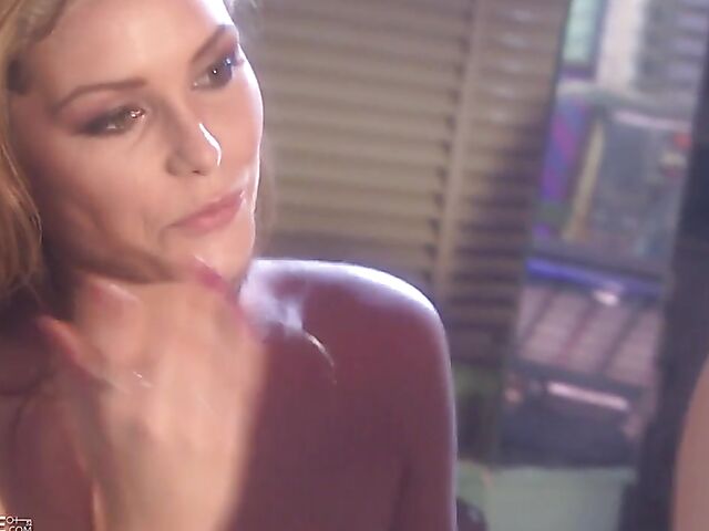 Justine Joli & Heather Vandeven - Hot lesbian waitresses have sex