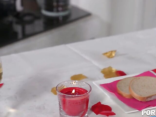 Romantic first date dinner with busty anal beauty Safira Yakkuza