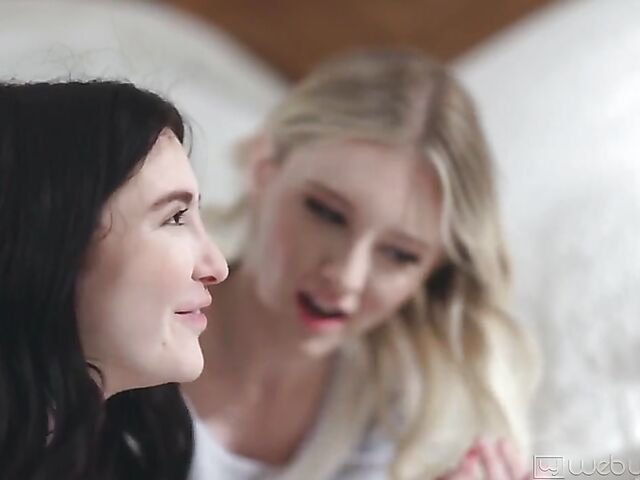 Three lesbians in the bedroom featuring Jane Wilde, Melody Marks, and Jazmin Luv