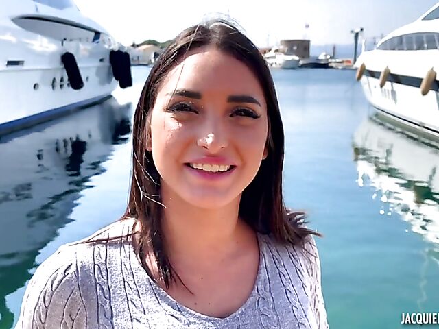 21-year-young French babe Sarah does porn in Saint-Tropez