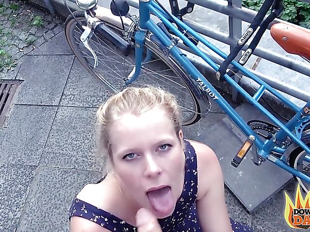 German public fuck with pierced clit blonde Claudia Swea aka Claudia Bitch