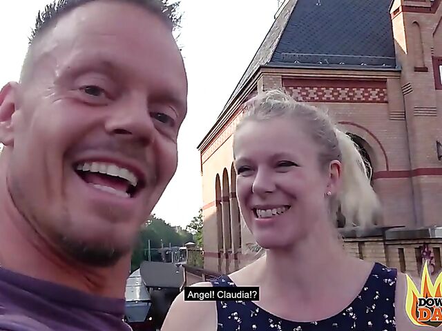 German public fuck with pierced clit blonde Claudia Swea aka Claudia Bitch