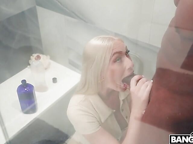 Kay Lovely - Curious blonde's black cock madness