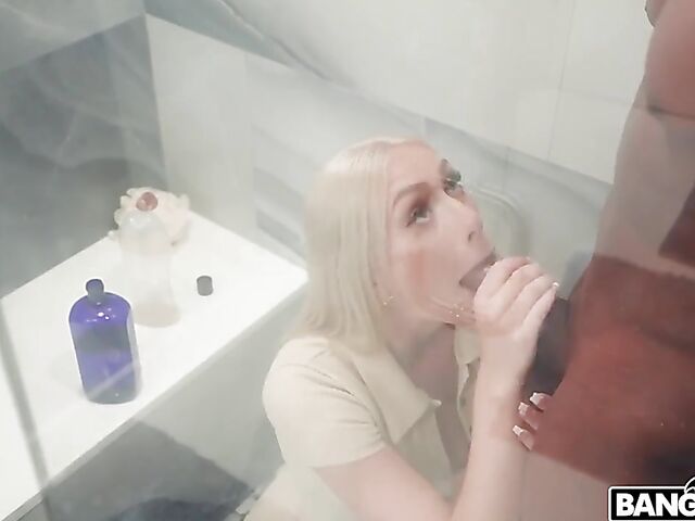 Kay Lovely - Curious blonde's black cock madness