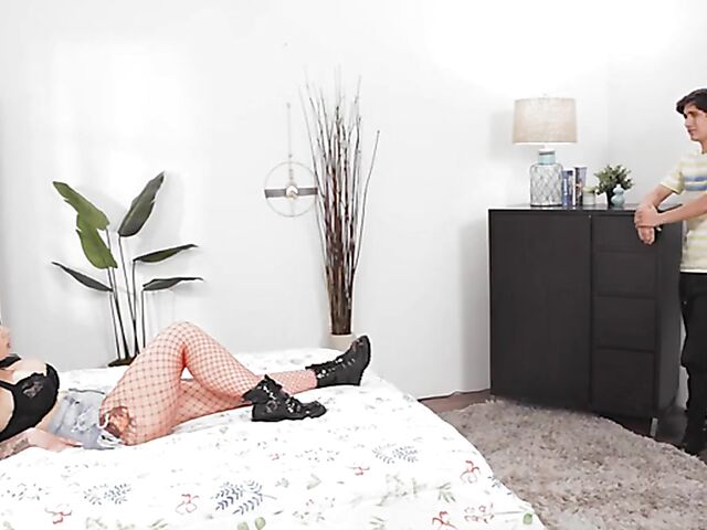 Big tits tattoo babes Payton Preslee, Lily Lane, Rocky Emerson and GoGo Fukme get slammed