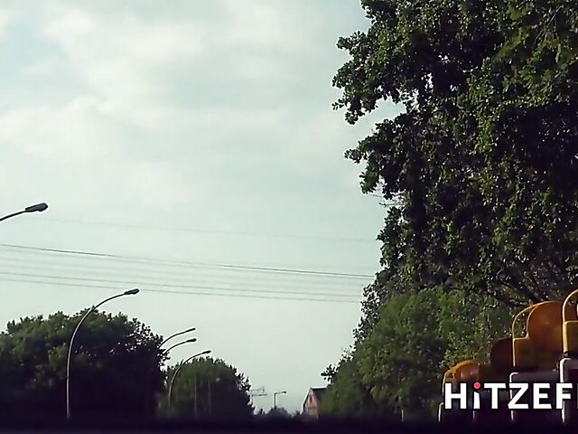 Car BJ and POV public sex outdoors in a mini skirt with Megan Venturi