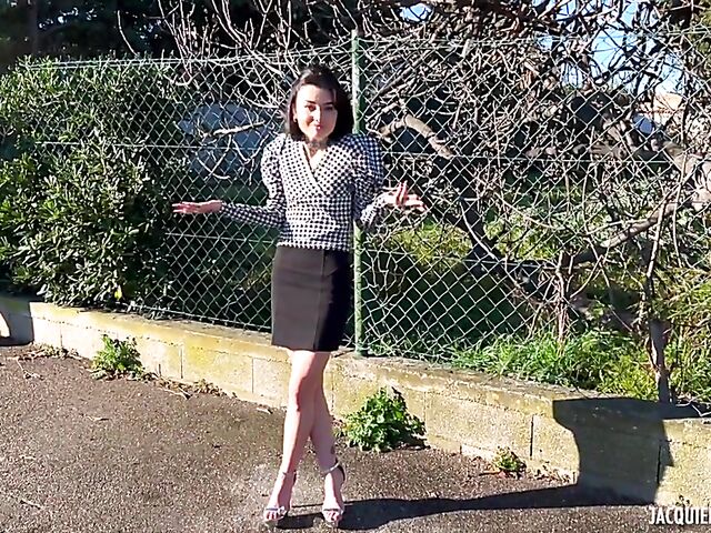 Epic French DP with cute tattoo girl Crystal Cherry