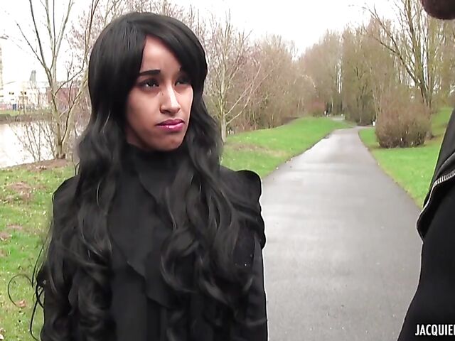 Stockings and lingerie fuck with exotic Moroccan babe Shirinna Nouna doing a French guy