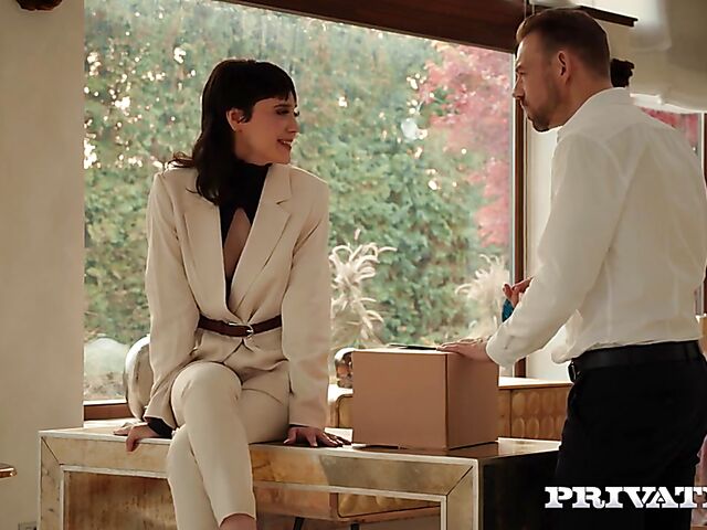 Exquisite Catherine Knight with small boobs wants sex