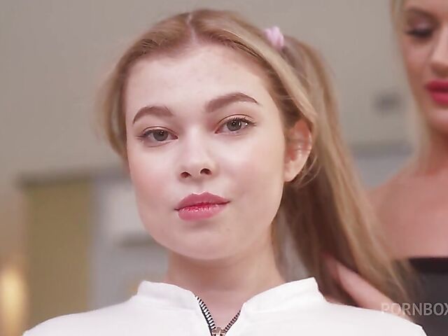 3-on-2 MILF and teen double anal gangbang and golden shower piss with Kitty Li and Meow Miu