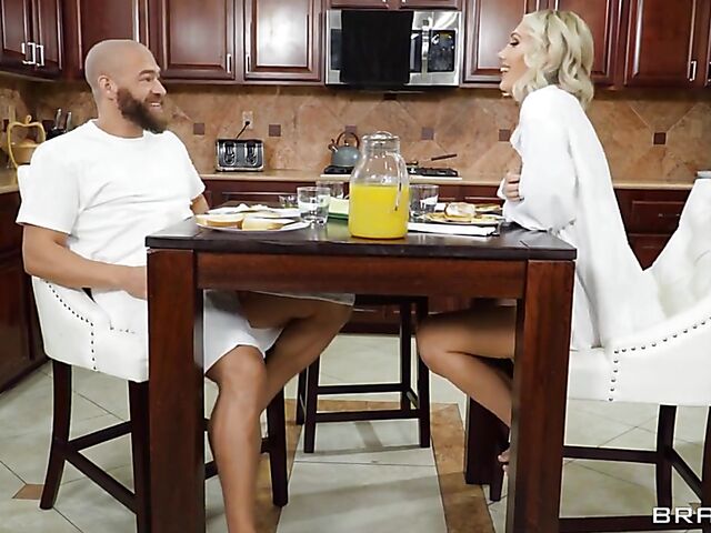 Sky Pierce - Kitchen fuck after breakfast with grandma
