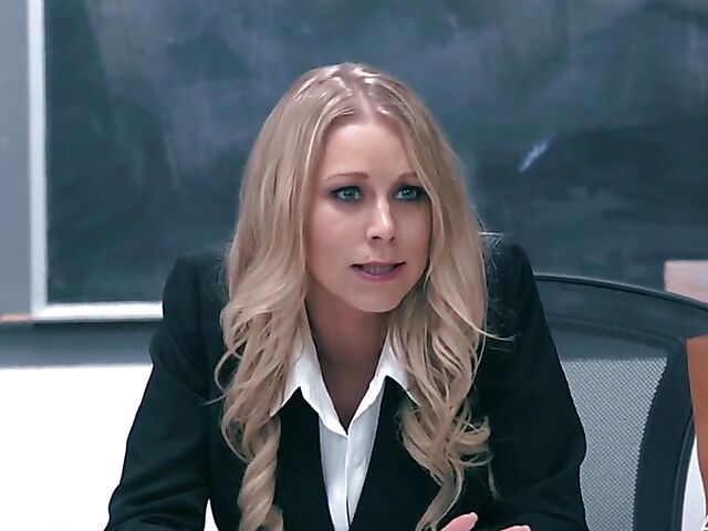 Lesbian strapon threesome at school with teacher Katie Morgan and two bad girls Lola Fae and Leda Lotharia