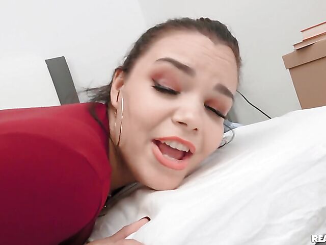 Car blowjob and roadside fuck with stuck, big tits female driver Sofia Lee