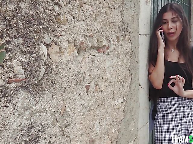 Anya Krey - Long haired Turkish brunette interracial fuck with a hung black gamer boy