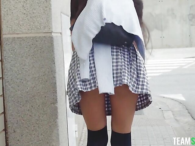 Anya Krey - Long haired Turkish brunette interracial fuck with a hung black gamer boy