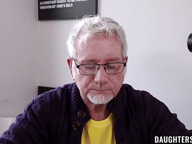 Old men young girls foursome with Liz Jordan and Charly Summer