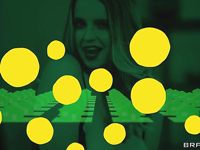 FFM strapon DP with hot housewife Cherie Deville and busty reporter Codi Vore